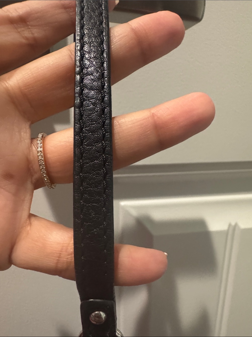 Michael Kors Black & Red Pebbled Leather Wristlet - Picture 5 of 5
